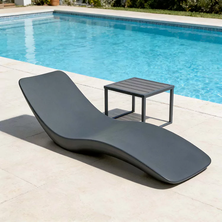 ألياف زجاجية مقاومة للماء على شكل S FRP Sun Lounger